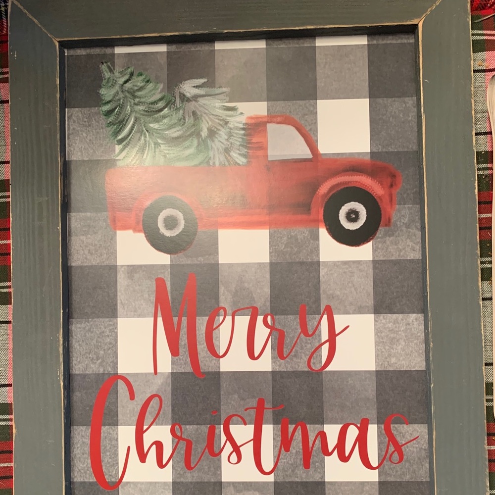 Merry Christmas Vintage Pickup Truck Print NEW!!